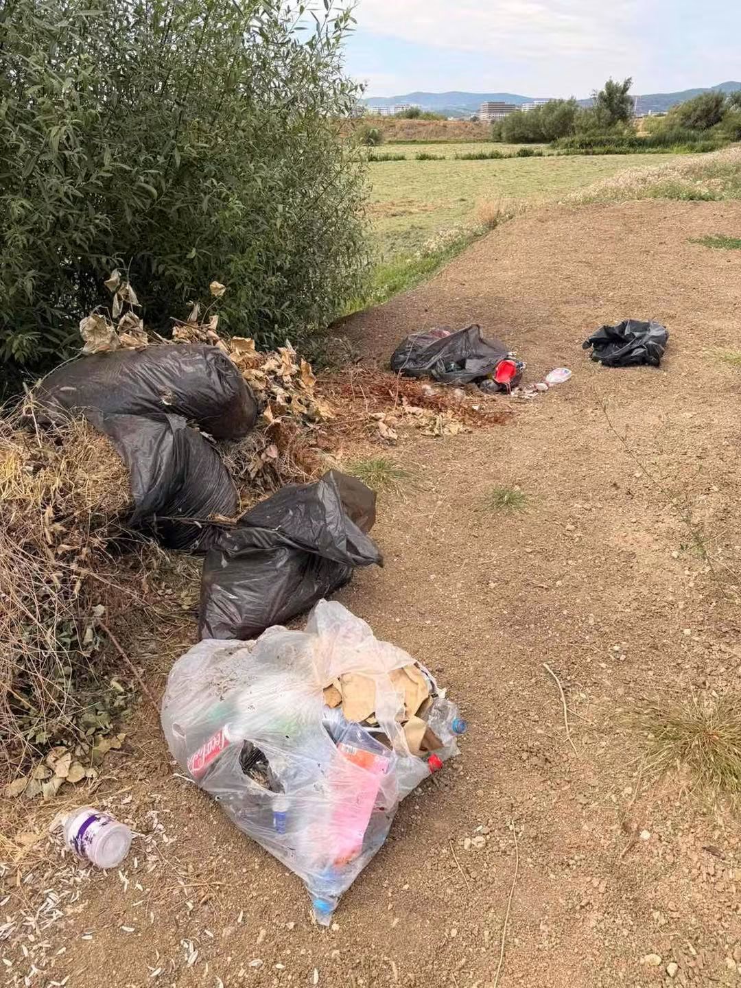 Drejtoria e Inspeksionit gjobit personin që hodhi mbeturina në livadhet e Malishevës